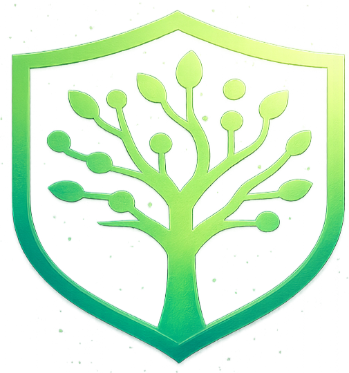 Oaknest Media logo — green shield with a tree